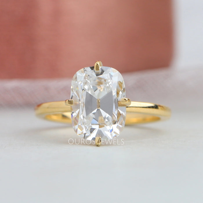 Old Mine Cushion Cut Solitaire Engagement Ring Rings