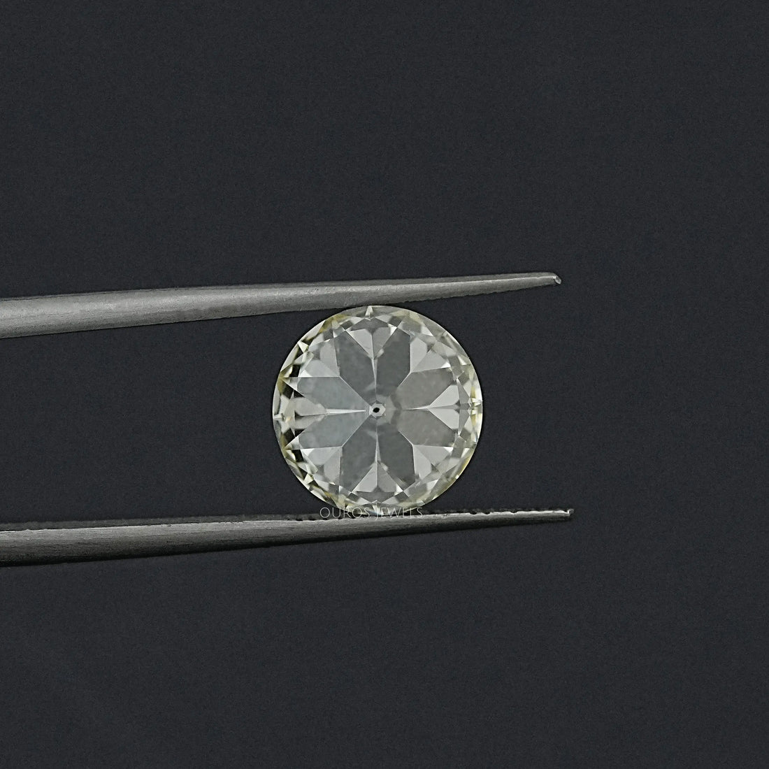 Flower Pattern Old European Round Cut Loose Loose