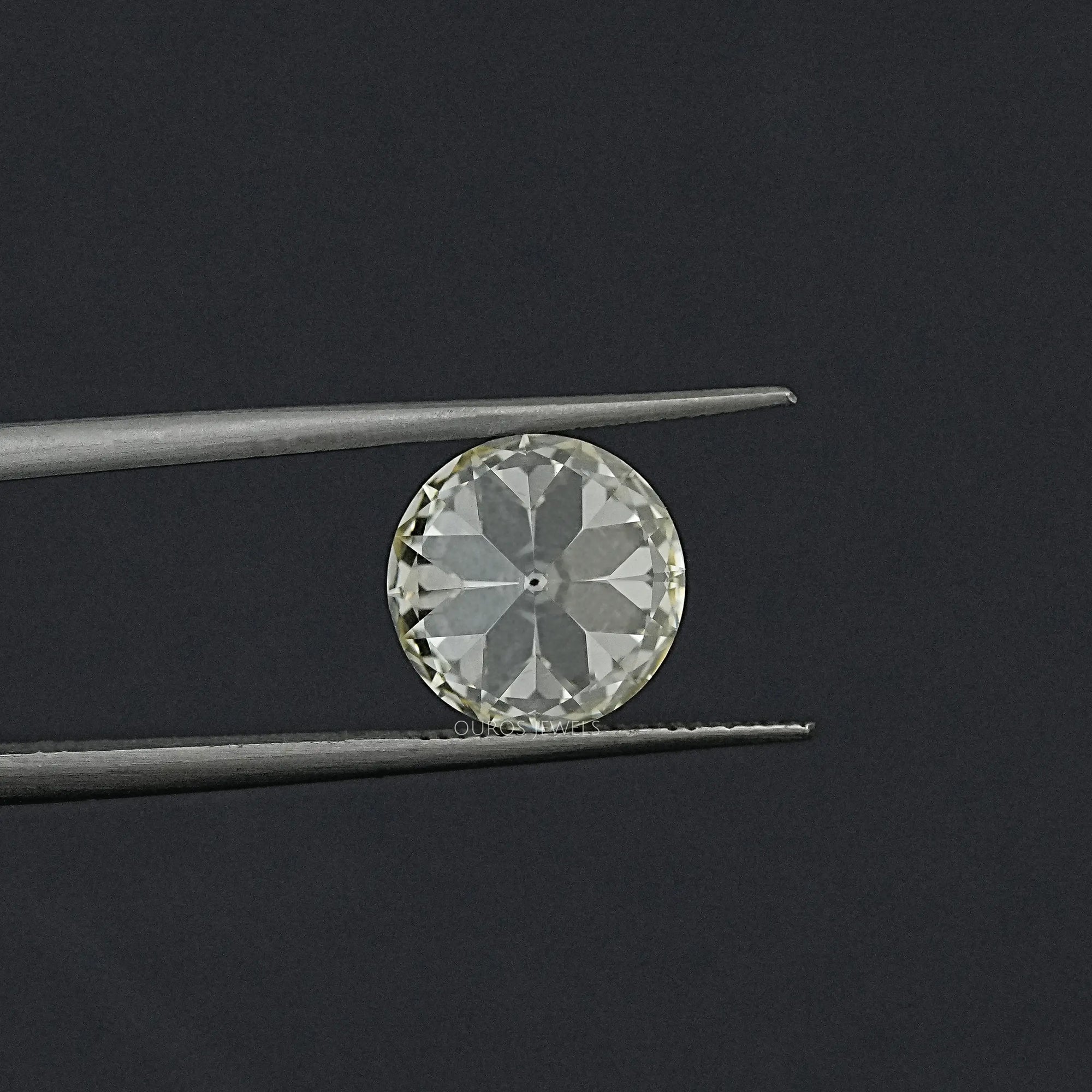 Flower Pattern Old European Round Cut Loose Loose