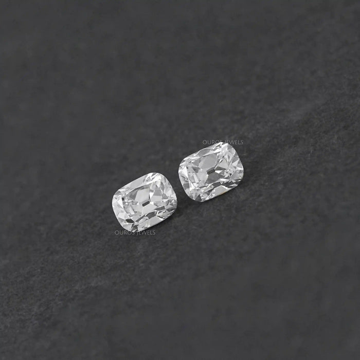 Lab Diamond Old Mine Cushion Matching Pair Loose