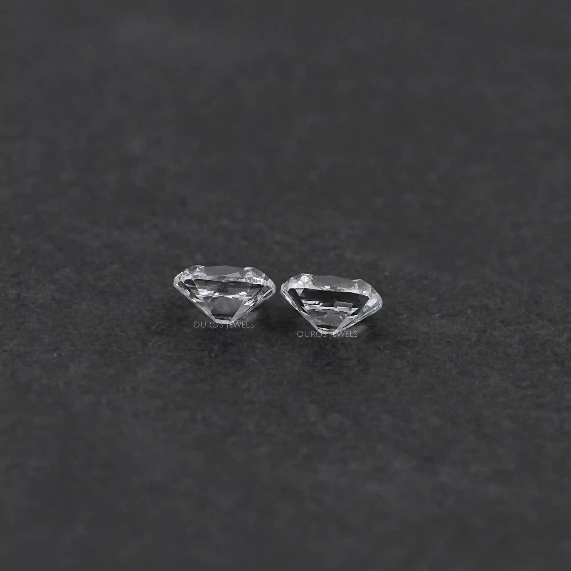 Lab Diamond Old Mine Cushion Matching Pair Loose