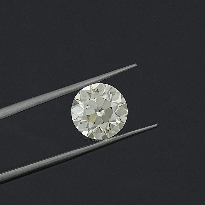 Flower Pattern Old European Round Cut Loose Loose