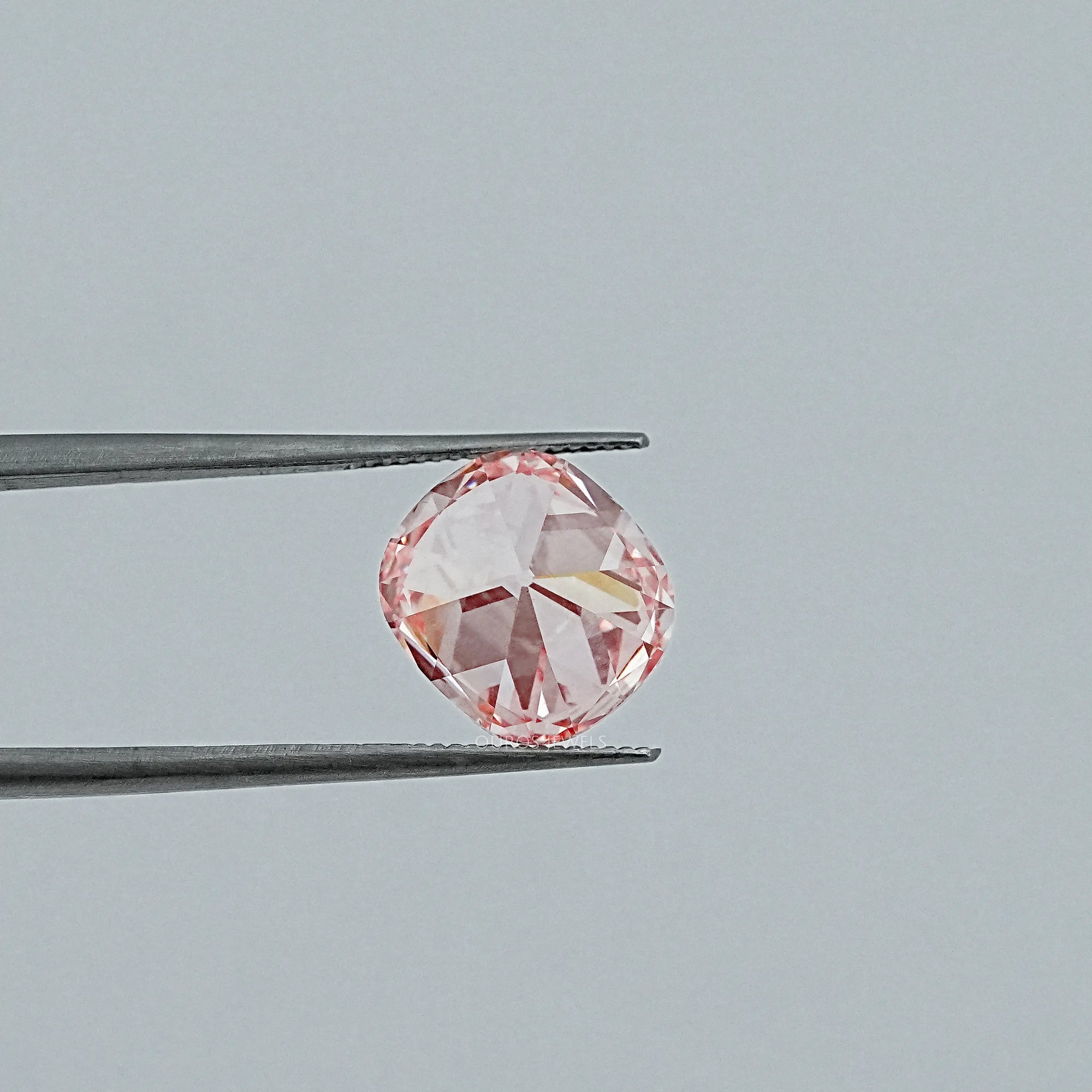 Fancy Vivid Pink Old Mine Cushion Lab-Diamond Loose