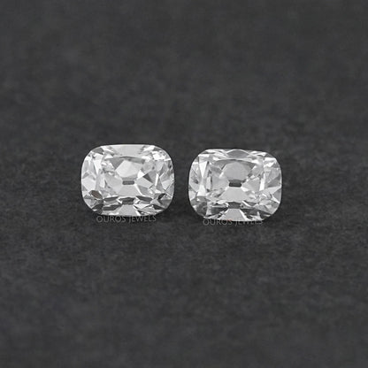 Lab Diamond Old Mine Cushion Matching Pair Loose