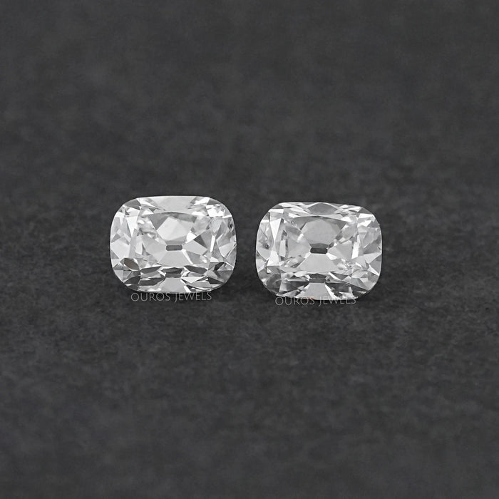 Lab Diamond Old Mine Cushion Matching Pair Loose