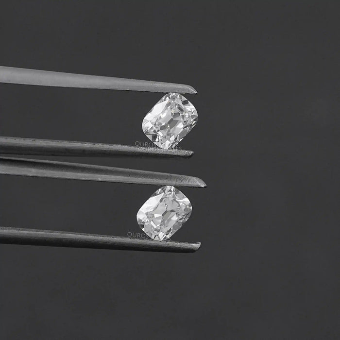 Lab Diamond Old Mine Cushion Matching Pair Loose