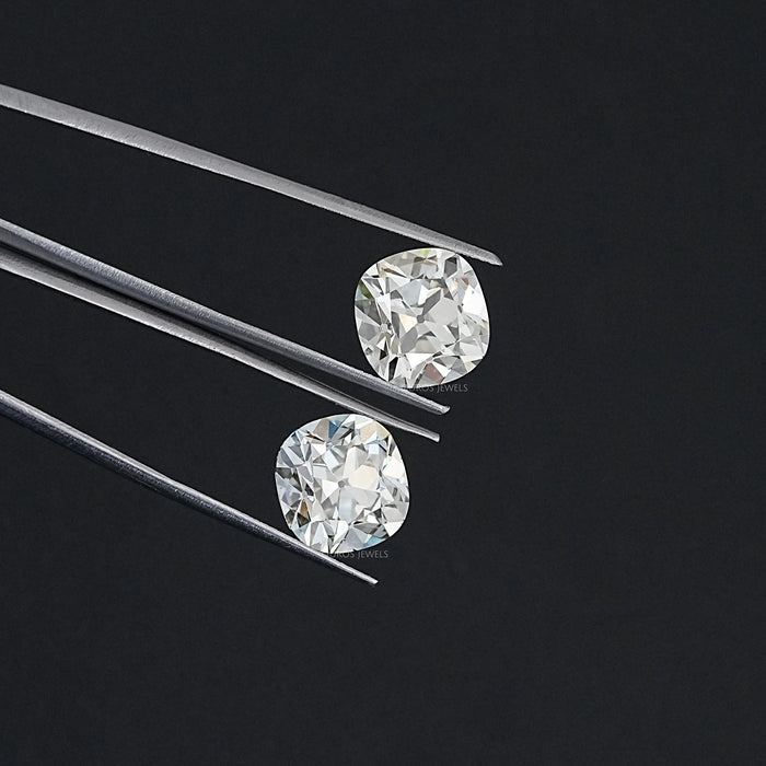 Old Mine Cushion Lab Diamond Matching Pair - K/VS Loose