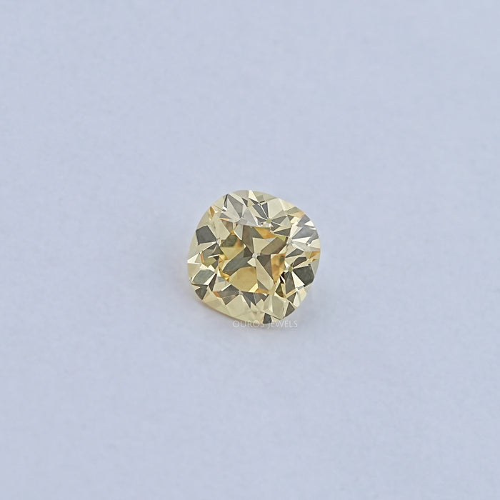 Yellow Old Mine Cushion Cut Loose Lab-Diamond Loose