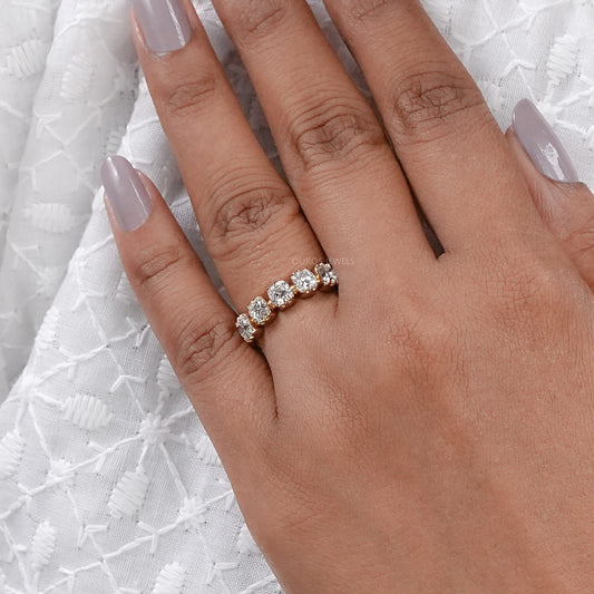 Old Mine Cushion Cut Five Stone Ring Rings