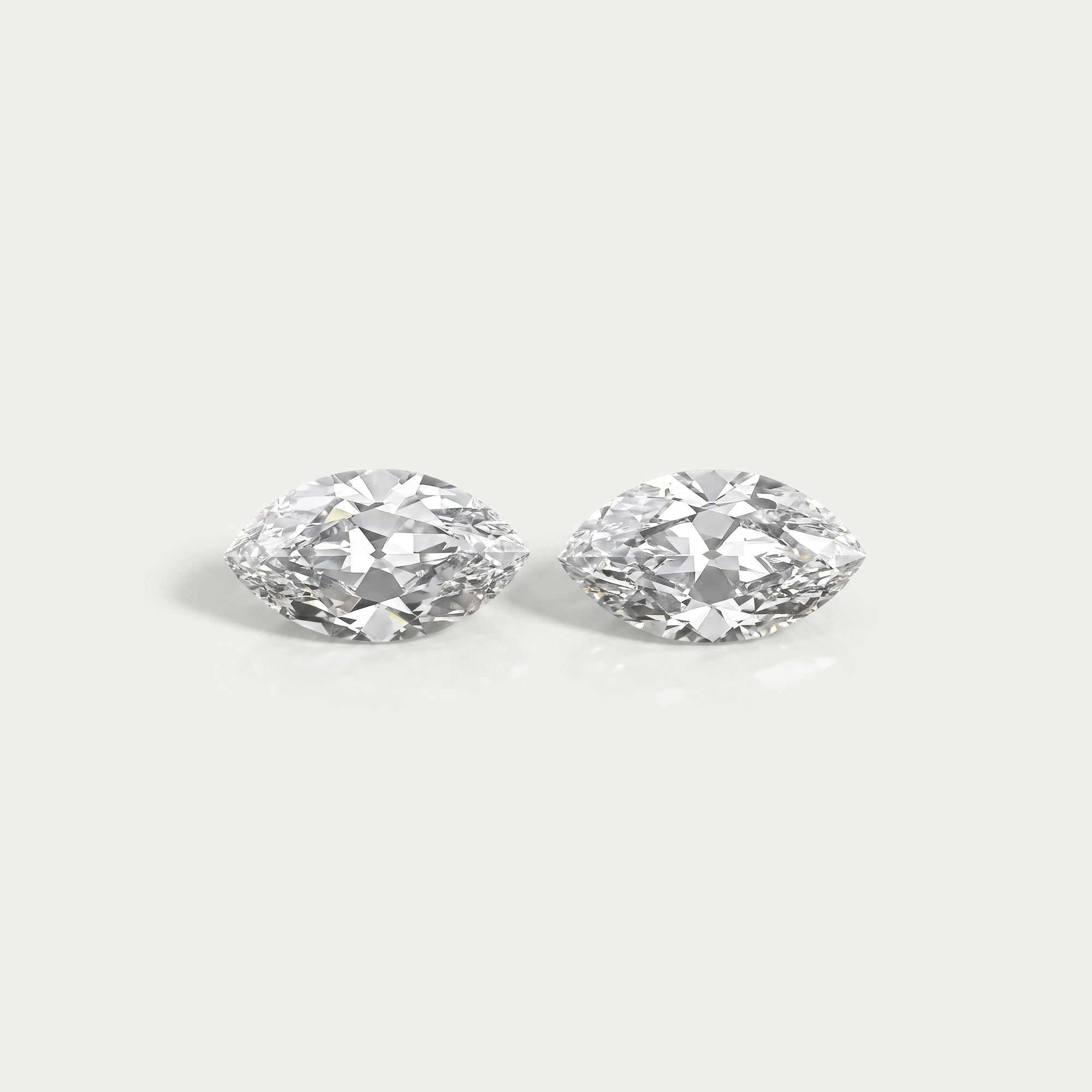 Old Mine Marquise Lab Diamond Matching Pair Loose