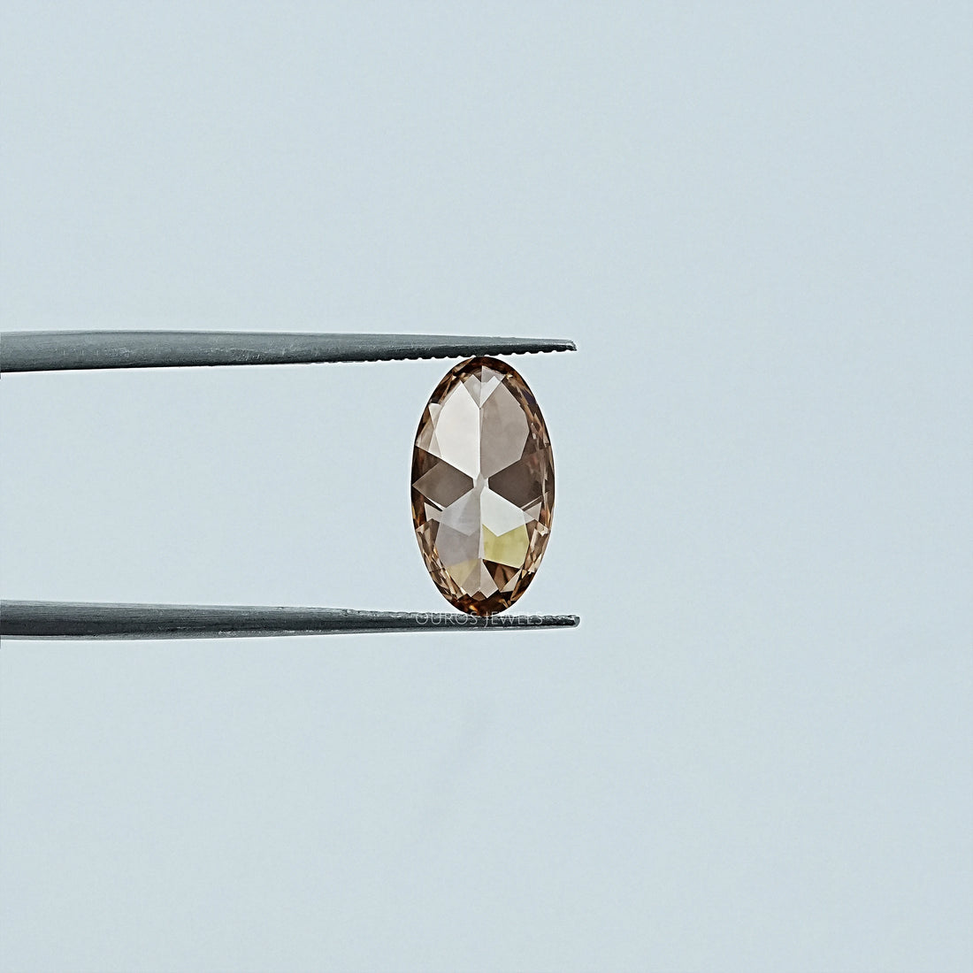 Champagne Old Mine Moval Cut Lab Diamond Loose