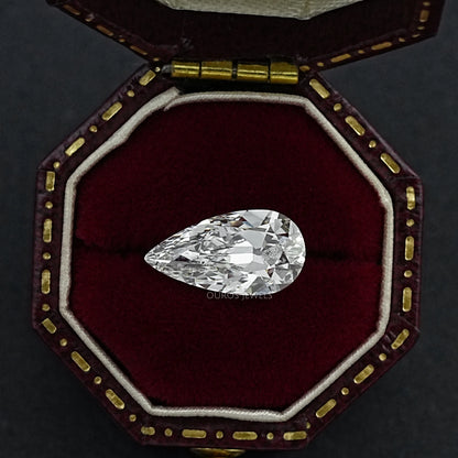 2.10 CT Old Mine Pear Cut Lab Grown Loose Diamond Loose