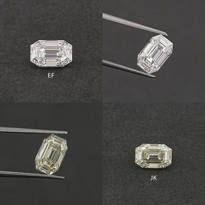 Old Cut Emerald Shape Lab Grown Diamond Loose