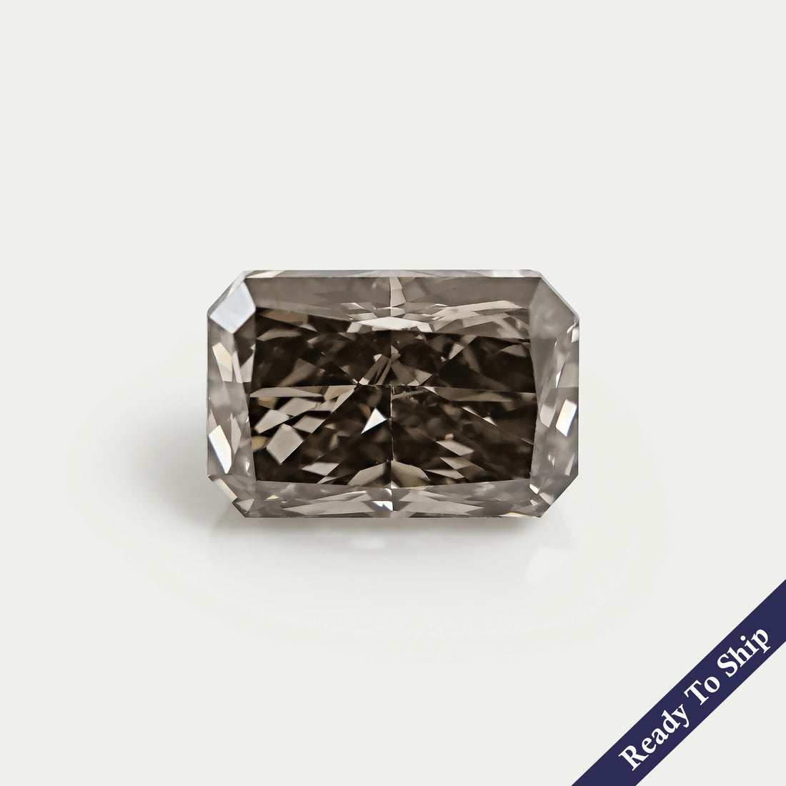 Olive Black Radiant Lab Grown Loose Diamond Loose