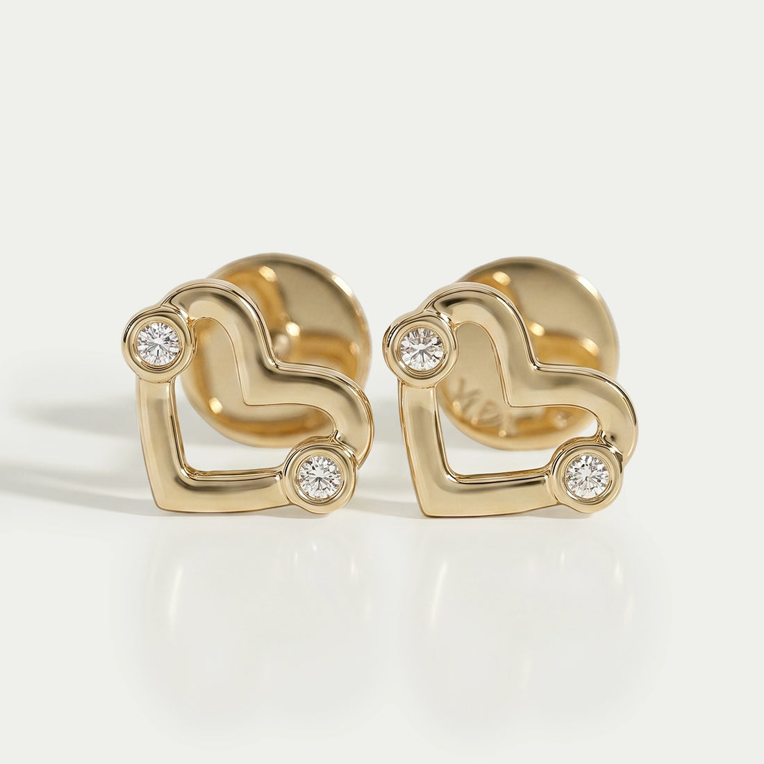 Open Heart Shape Stud Earrings Earring