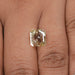 3.45 Carat Rose Cut Yellow Square Radiant Cut Diamond Loose