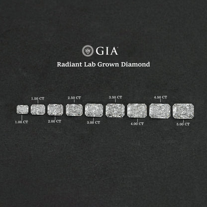 IGI Certified Radiant Cut Lab Grown Diamond Loose