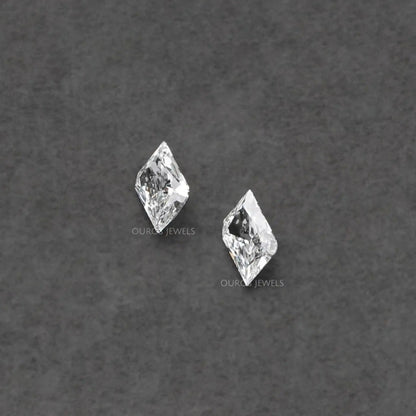 Rounded Modified Kite Shape Lab Diamond Pair Loose
