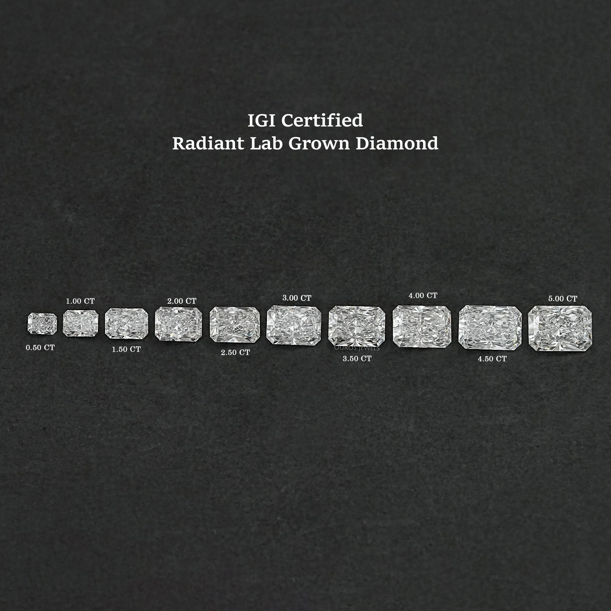 IGI Certified Radiant Cut Lab Grown Diamond Loose
