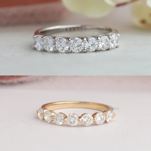 Seven Stone Shared Prong Ring