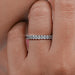 Oval Cut Lab Diamond Full Eternity Anniversary Band Ring