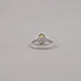 Yellow Oval Diamond Halo Split Shank Engagement Ring