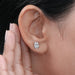 Oval Cut Lab Grown Diamond Stud Earrings Earring