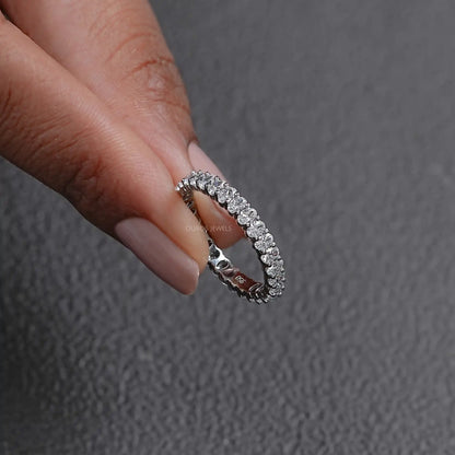 Oval Cut Lab Diamond Anniversary Band Ring