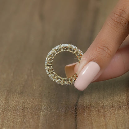Oval Lab Diamond Eternity Band