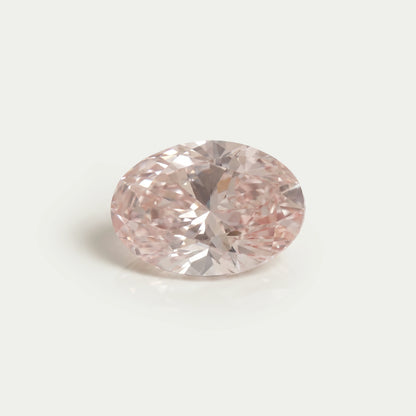 Oval Shape Fancy Intense Pink Lab Grown Diamond
