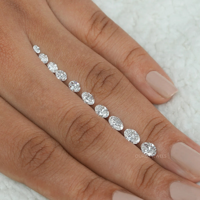 Brilliant Cut Oval Lab Grown Diamond Loose