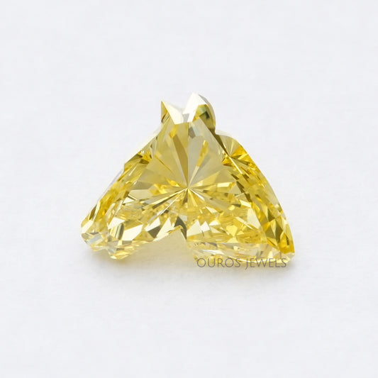Yellow Horse Cut Lab Grown Diamond