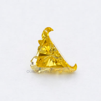 Yellow Bull Cut Lab Grown Diamond