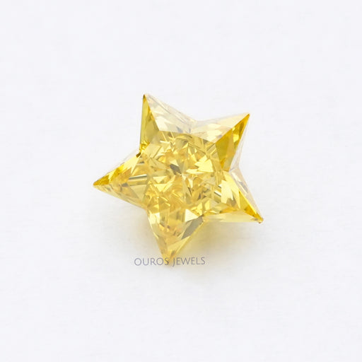 Fancy Yellow Star Cut Lab Grown Diamond