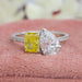 Pear And Yellow Radiant Diamond Toi Et Moi Ring