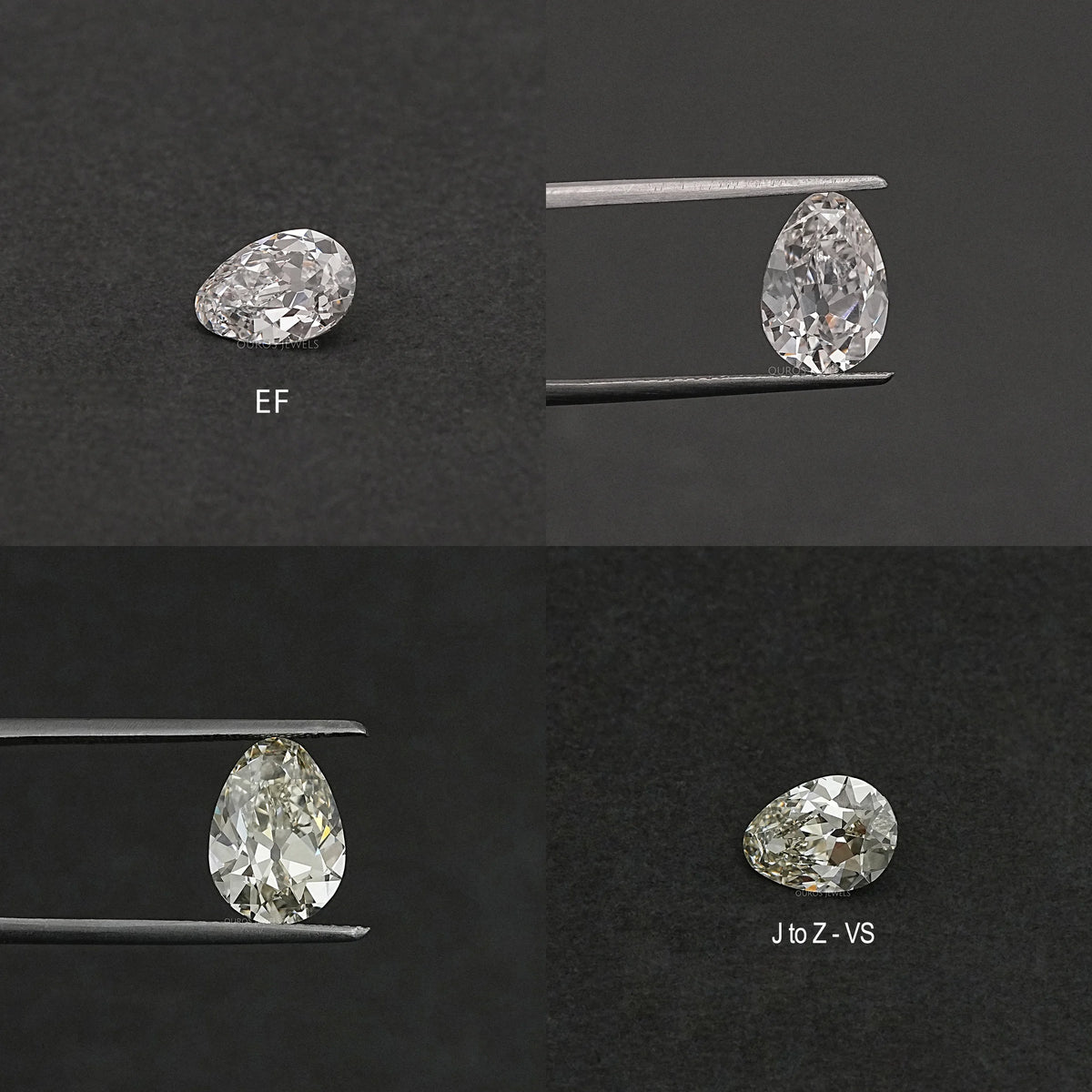 Old Mine Pear Cut Lab Grown Diamond Loose
