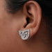 Round Cluster Diamond Clip On Back Earrings Earring