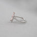 Pink Marquise Cut Halo With Accent Diamond Engagement Ring Rings