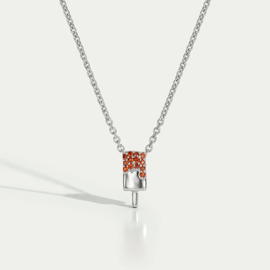 Red Ruby Popsicle Pendant For Kids