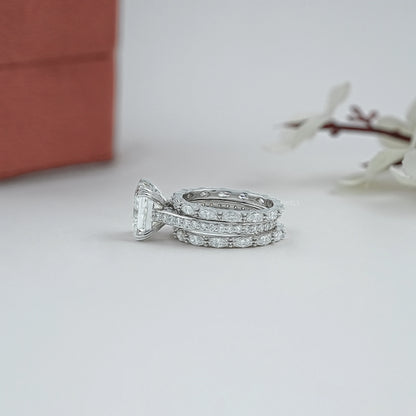 Princess Cut Diamond Wedding Bridal Ring Set