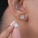 Princess Diamond Stud Earrings For Women Earrings