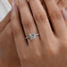 Princess Diamond Solitaire Accent Engagement Ring Rings