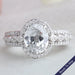 Old Mine Oval Cut Halo Diamond Engagement Ring