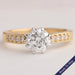 Old European Round Cut Accent Diamond Ring