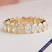 Yellow Oval Cut Lab Grown Diamond Eternity Wedding Band