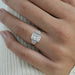 Three Stone Radiant And Trapezoid Lab Diamond Ring Ring