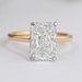 2.50 Carat Hidden Halo Radiant Cut Wedding Ring Ring