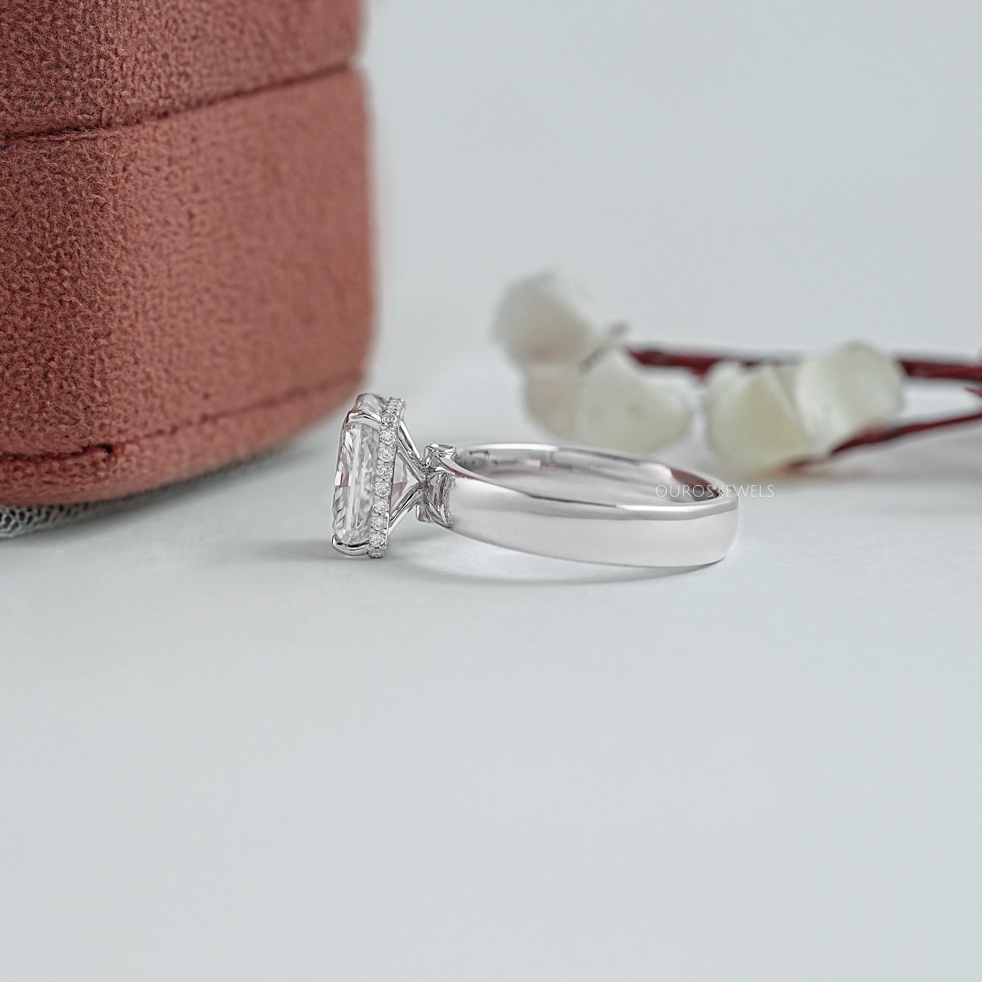 Radiant Lab Diamond Solitaire Engagement Band Ring