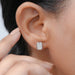 Radiant Lab Diamond Milgrain Set Stud Earrings Earrings
