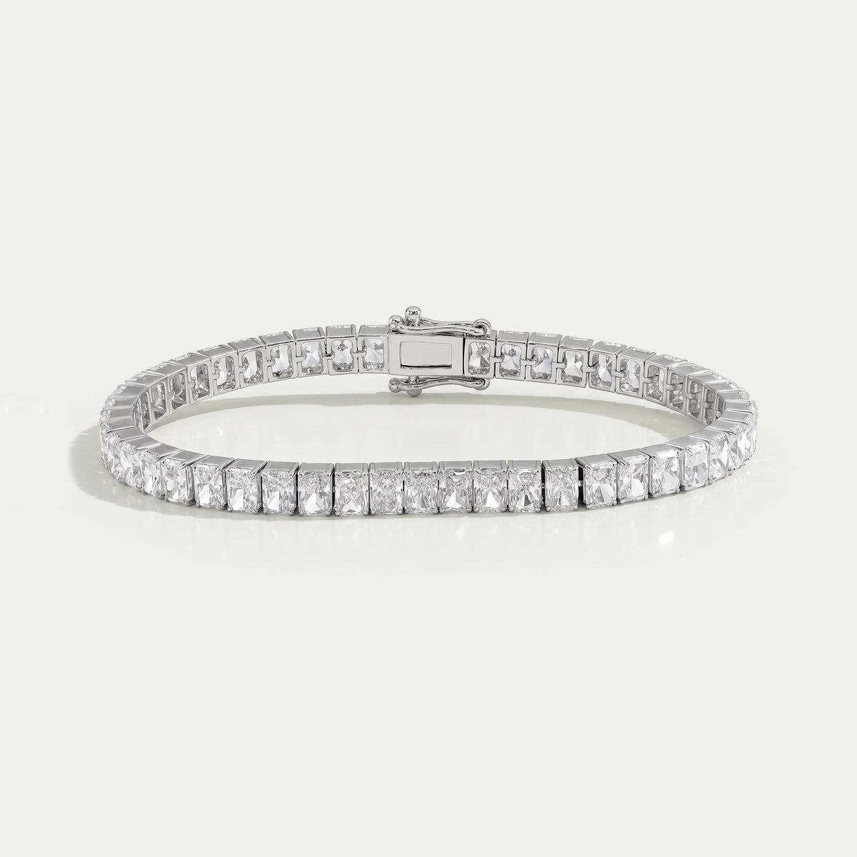 Radiant Cut Lab Grown Diamond Tennis Bracelet